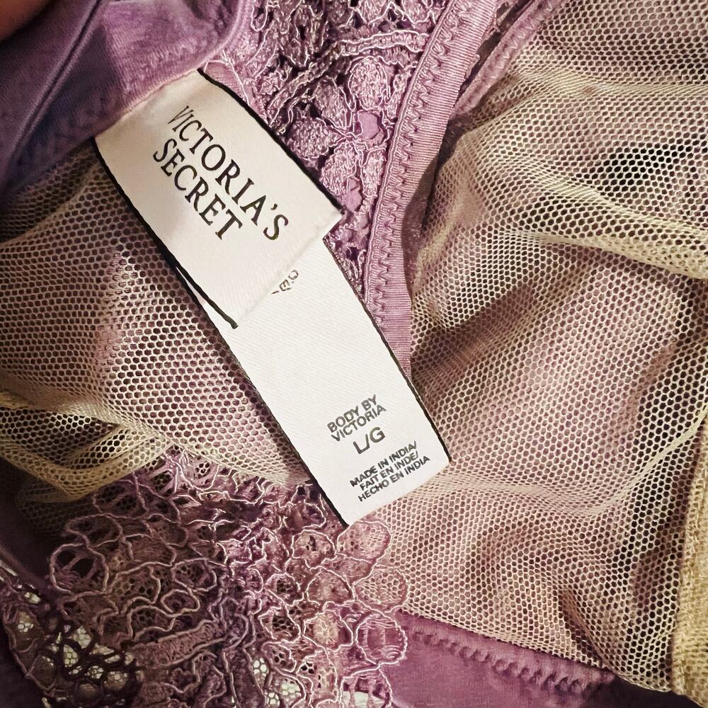 Victoria’s Secret Lace Bralette Size L Large Purple - Picture 4 of 5